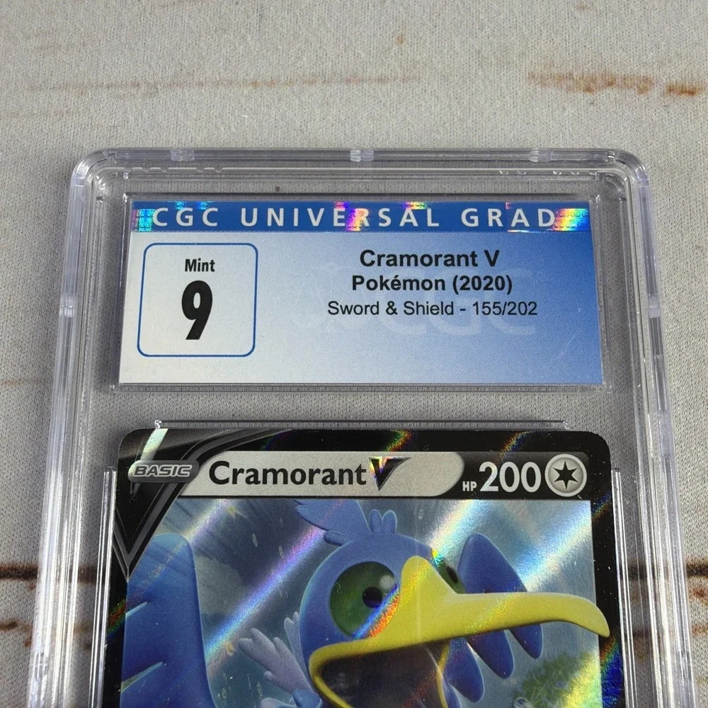 Cramorant V Pokemon (2020) Sword & Shield - 155/202, CGC 9 Mint 407-172-5328